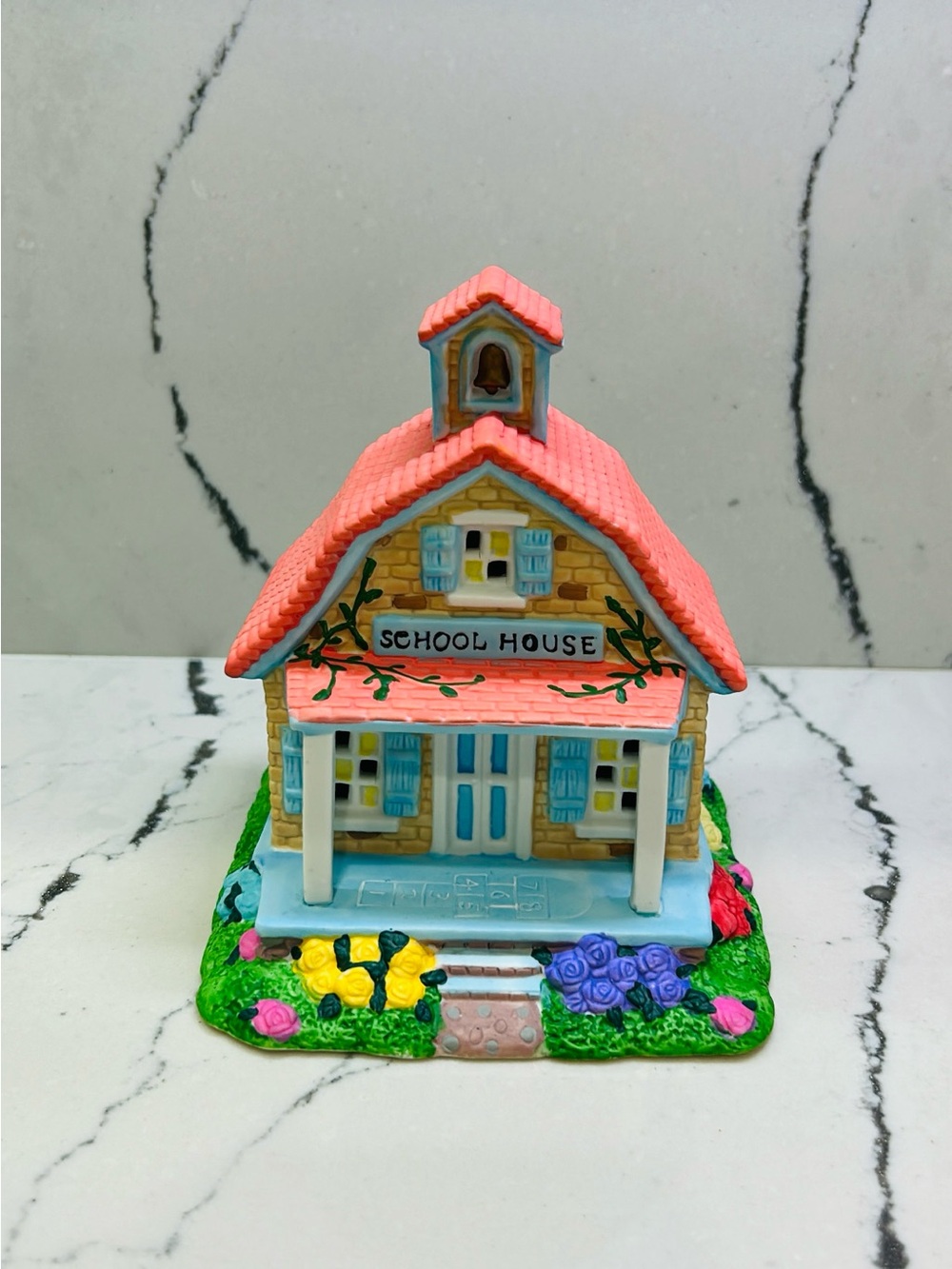 Miniature School House Figurine